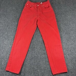 Vintage Jordache High Waisted High Rise‎ Jeans 80s 90s Red Mom SIZE 11/12